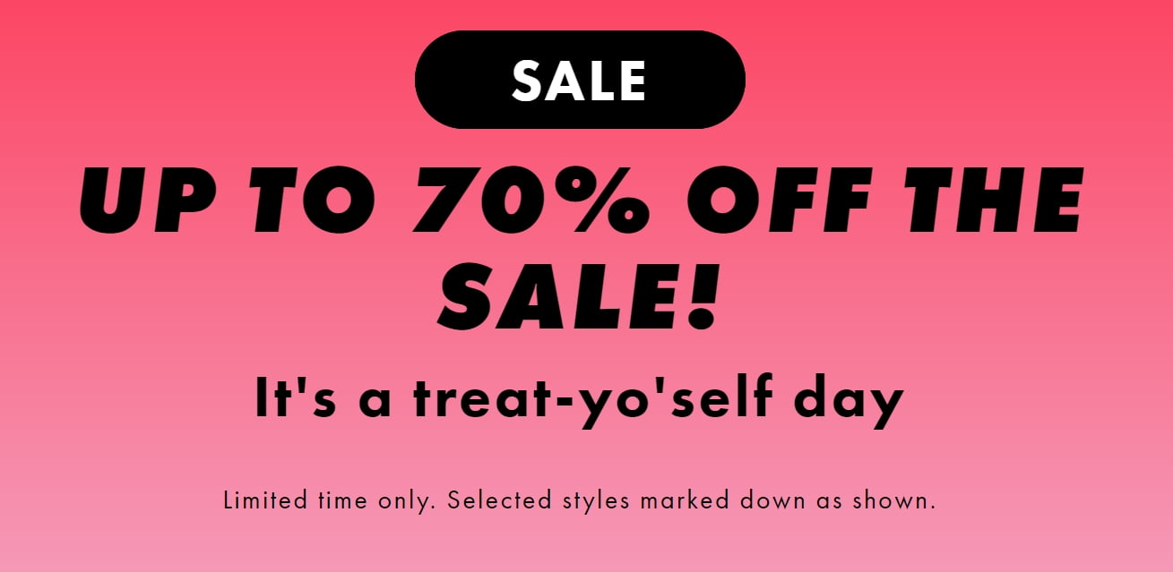 Up to 70% off selected items at ASOS