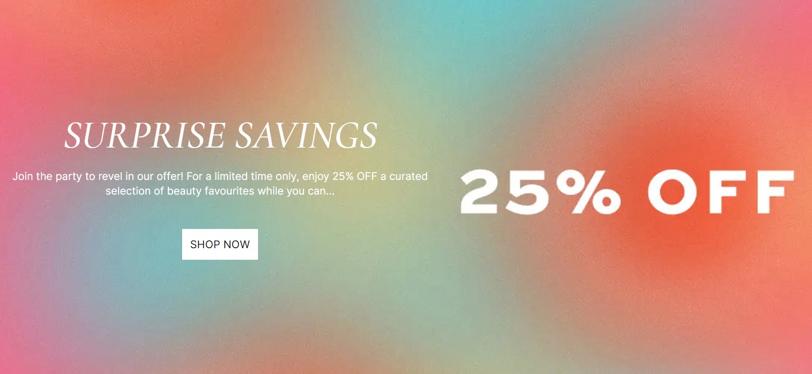 25% off selected at Cult Beauty