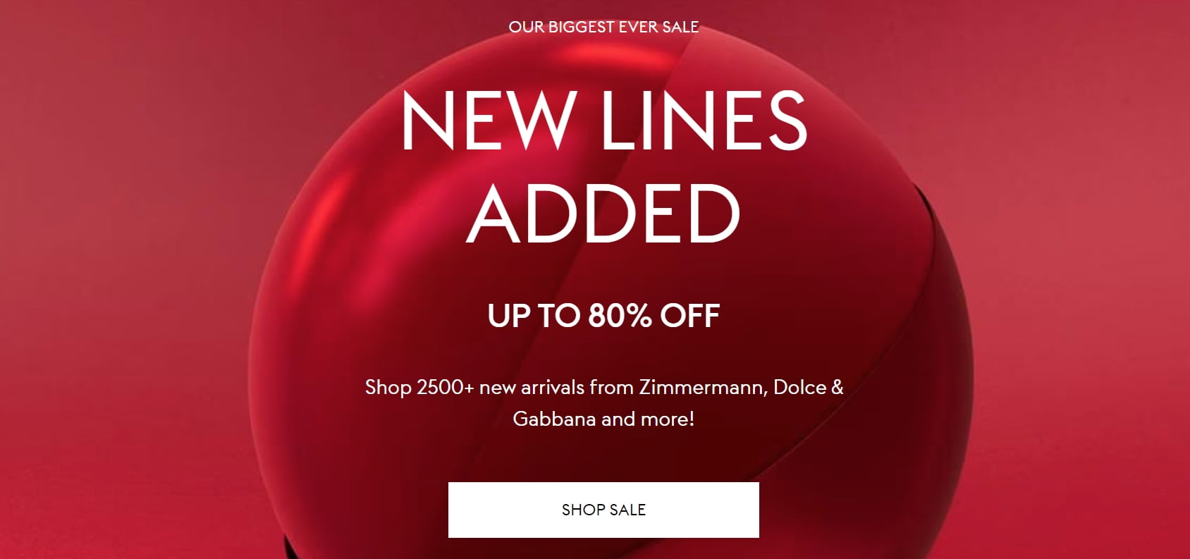 Up to 80% off selected items at TheOutnet. New lines added