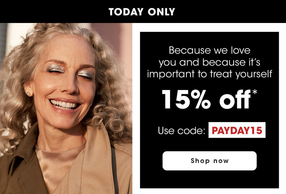 15% off selected products at Sephora UK