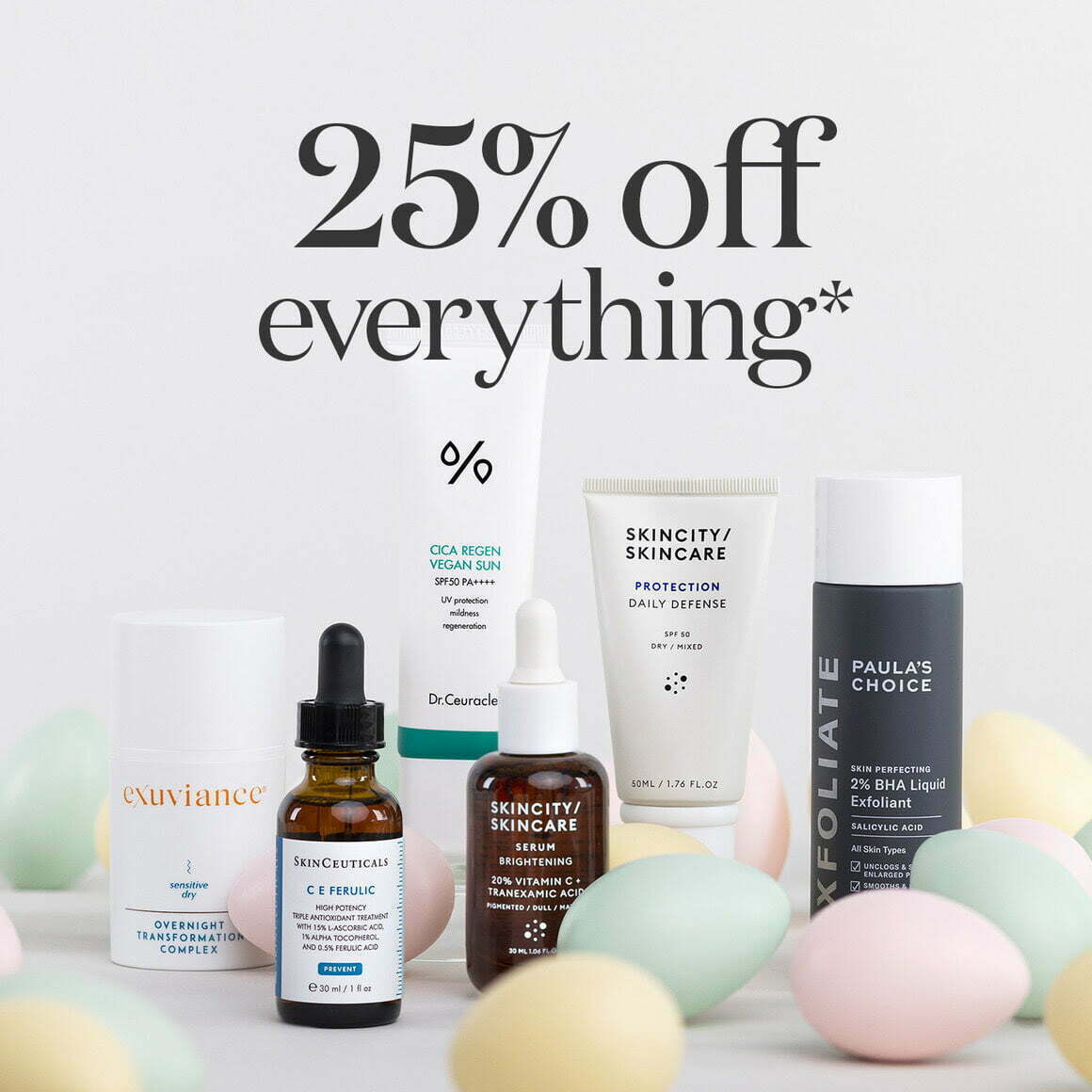 25% off sitewide at Skincity