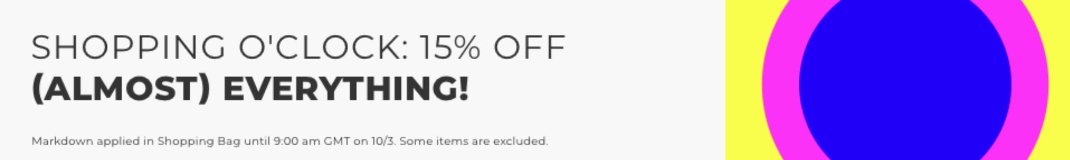 15% off almost everything at YOOX
