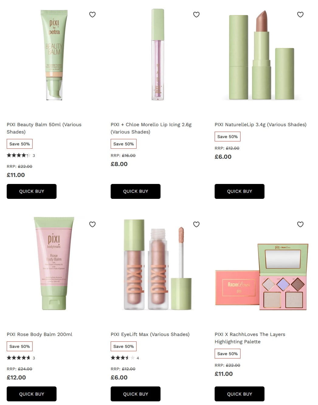 Up to 50% off Pixi at Lookfantastic