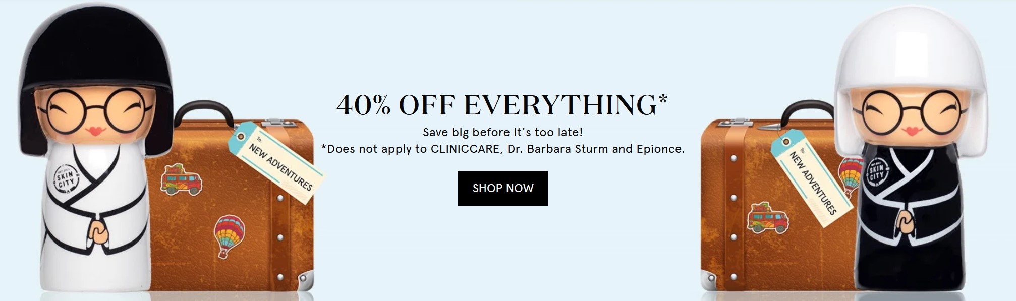 40% off skin care and beauty at Skin City