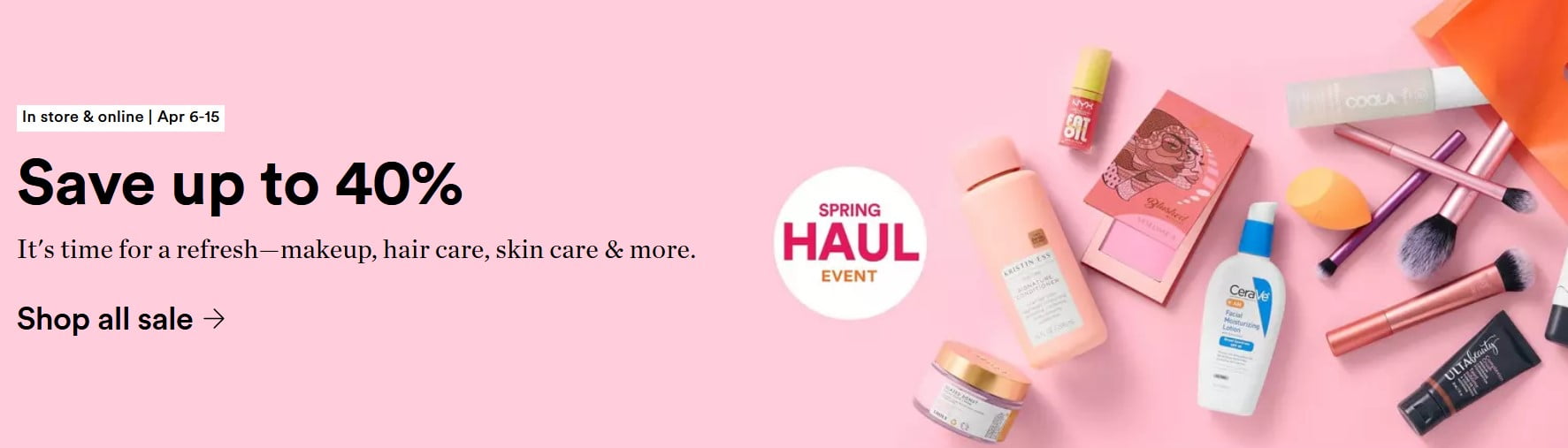 Save up to 40% of selected products at Ulta (US)