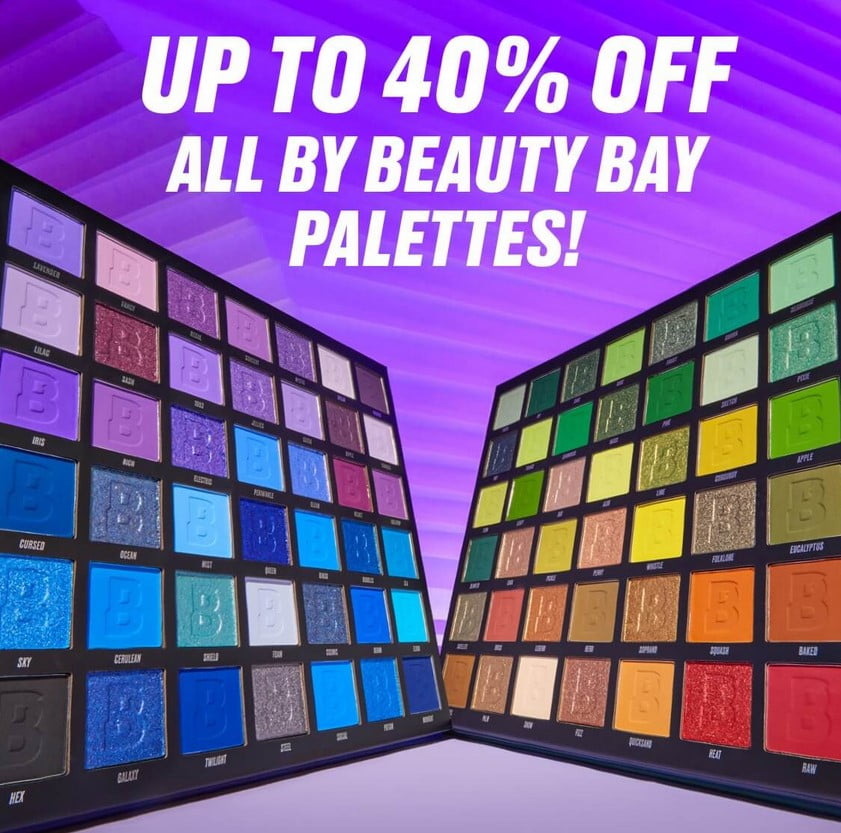 Up to 40% off BEAUTY BAY palettes