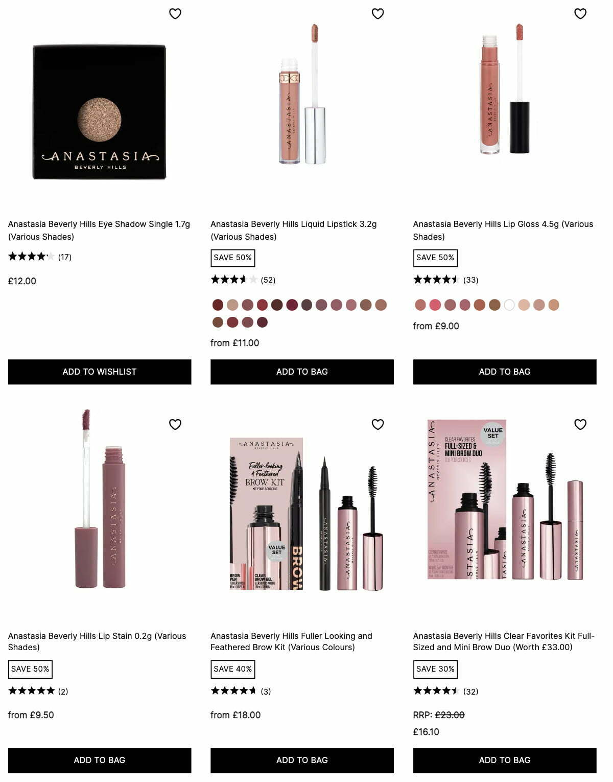 Up to 50% off Anastasia Beverly Hills at Cult Beauty