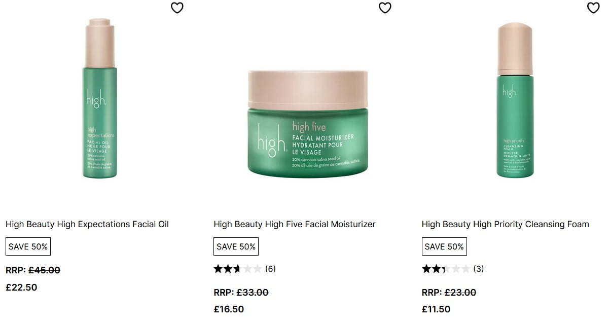 50% off High Beauty at Cult Beauty