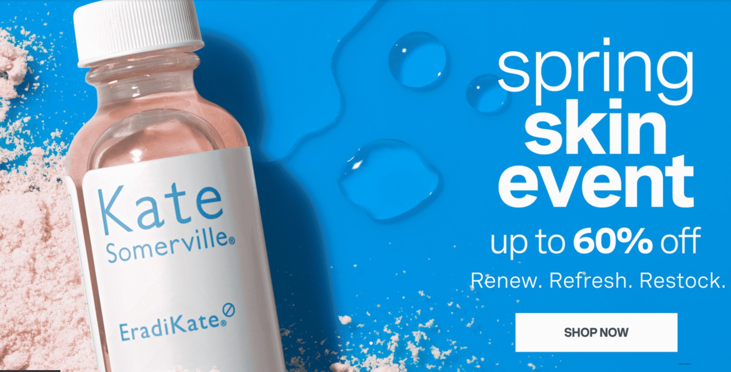 Up to 60% off select skincare at Kate Somerville