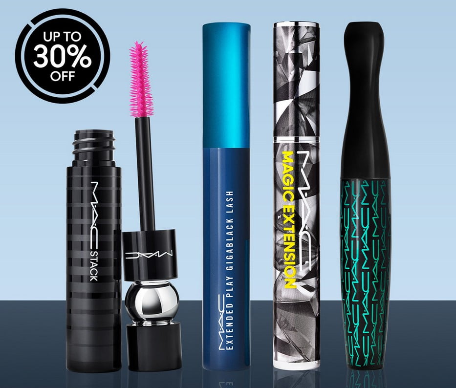 Up to 30% off all mascaras at MAC
