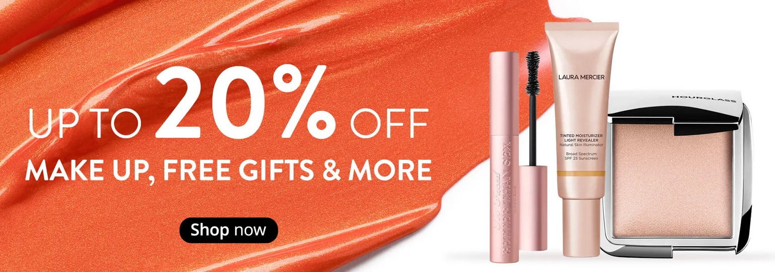 Up to 20% off Make Up at Sephora UK