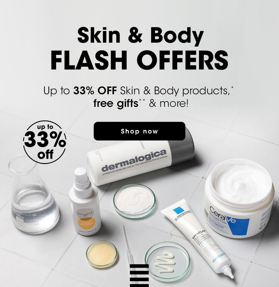 Up to 33% off Skin & Body at Sephora UK