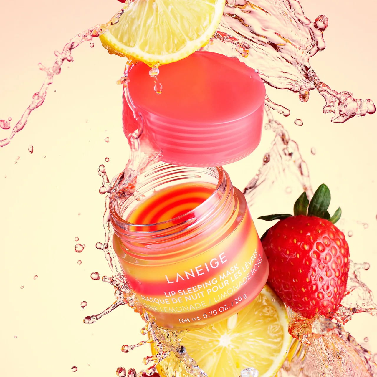 LANEIGE Pink Lemonade Swirl Lip Hydration Mask