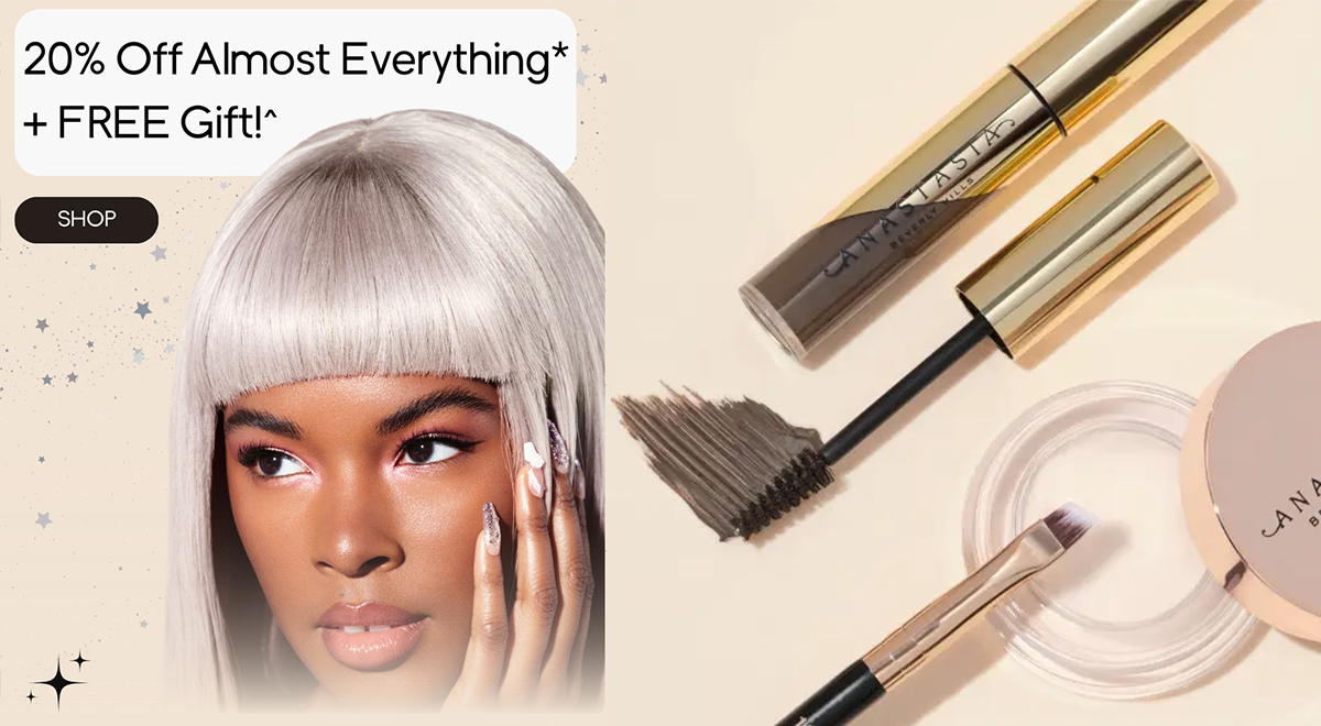 20% off almost everything at Anastasia Beverly Hills