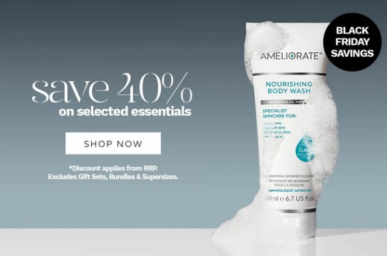 Up to 40% off everything at Ameliorate