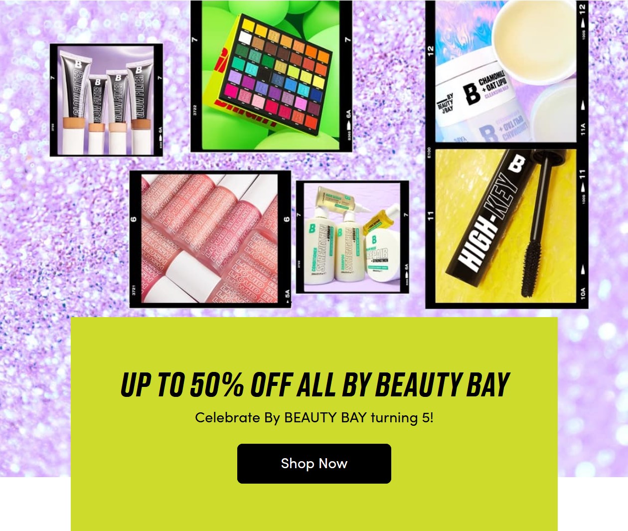 Up to 50% off all By BEAUTY BAY