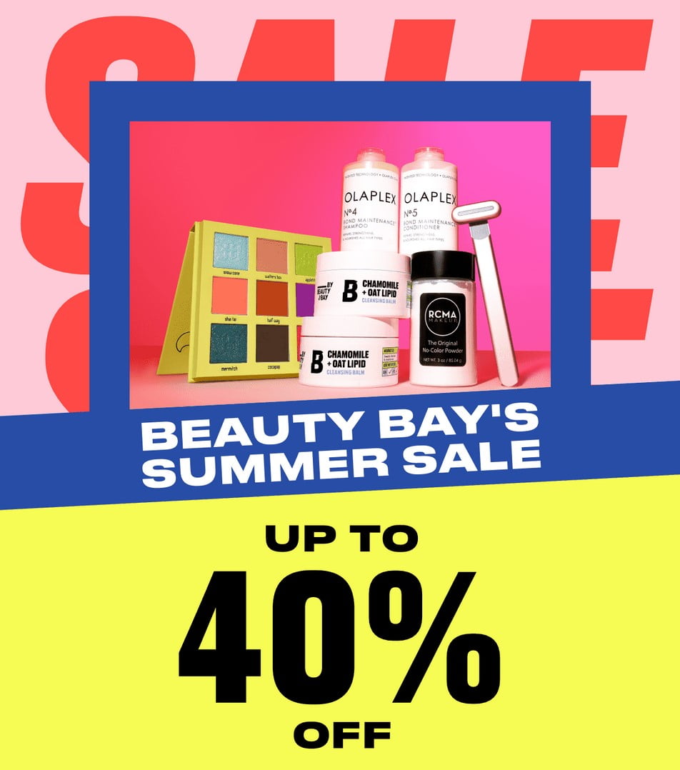 BEAUTY BAY's Summer Sale up to 40% off