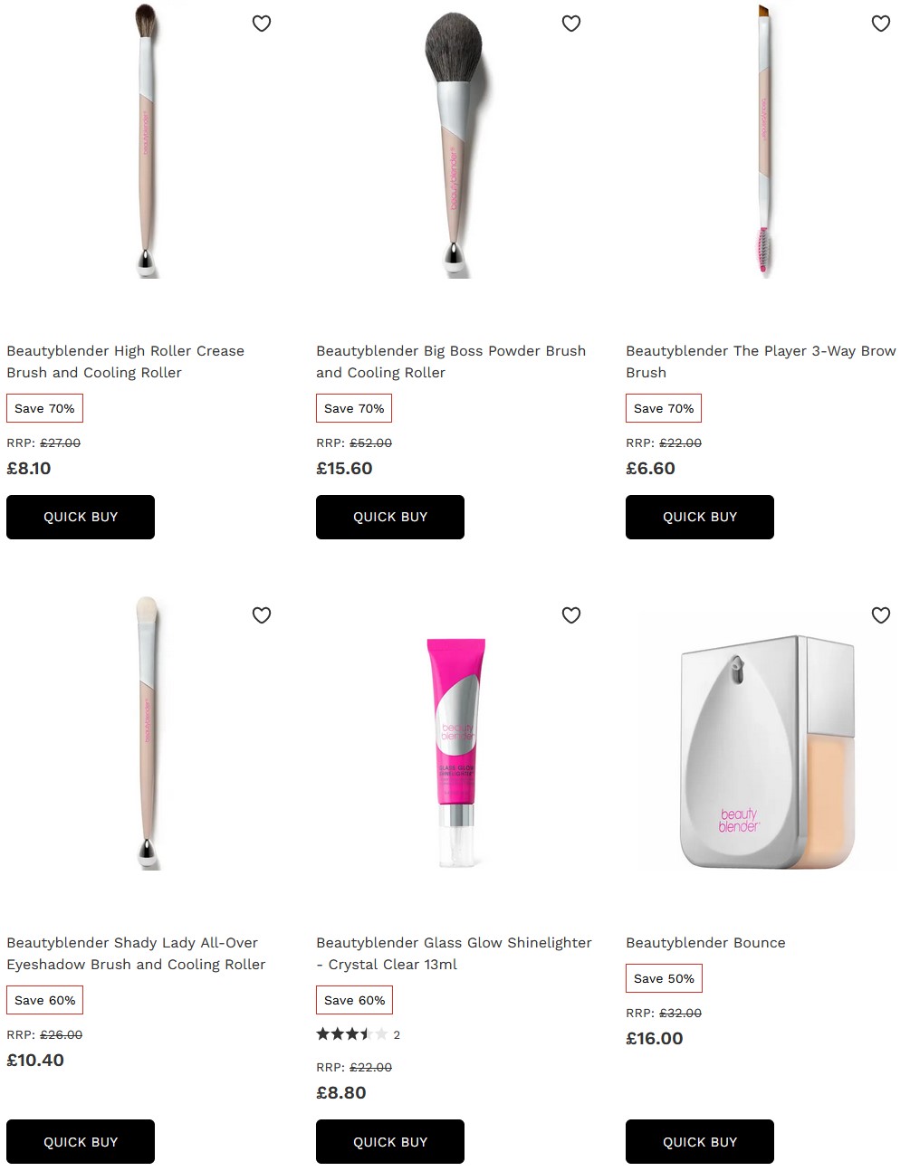 Up to 70% off beautyblender Lauder at Lookfantastic