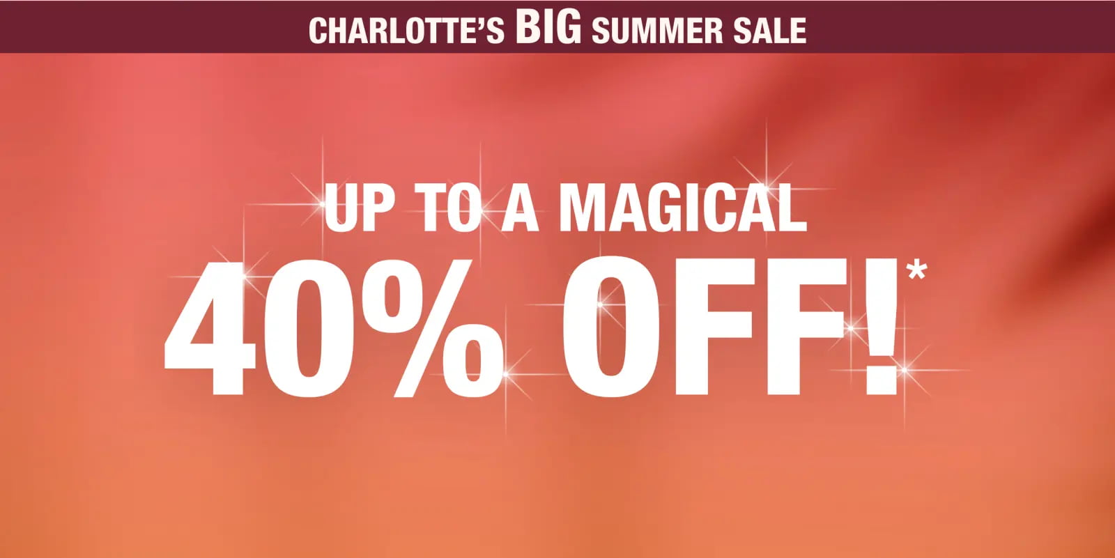 Up to 40% off Summer Sale at Charlotte Tilbury