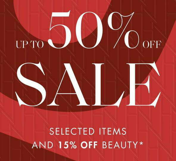 Up to 50% off sale at Harvey Nichols