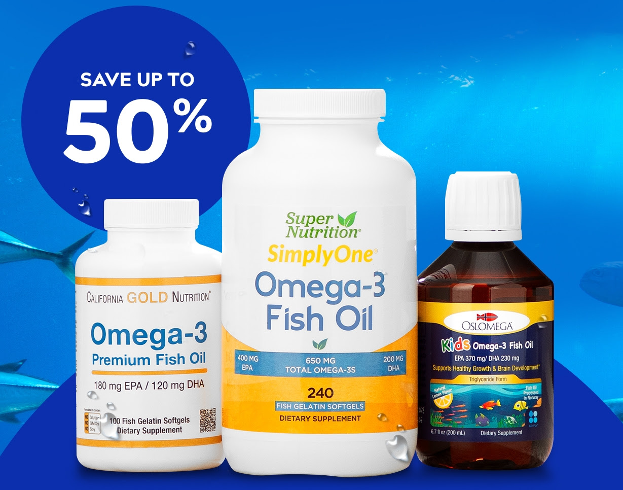 Up to 50% off Fish Oil & Omegas at iHerb