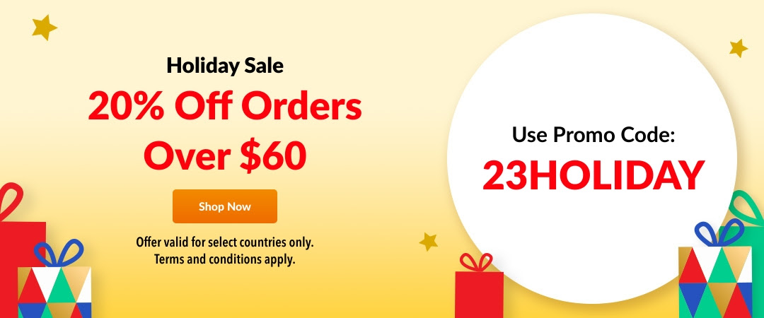 20% off sitewide when you spend $60 at iHerb