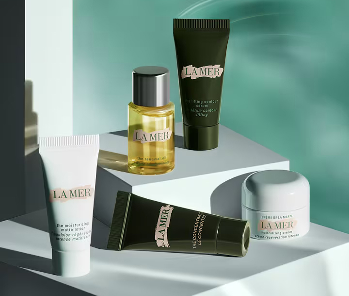 Select 5 complimentary minis with any eligible £200 purchase at La Mer