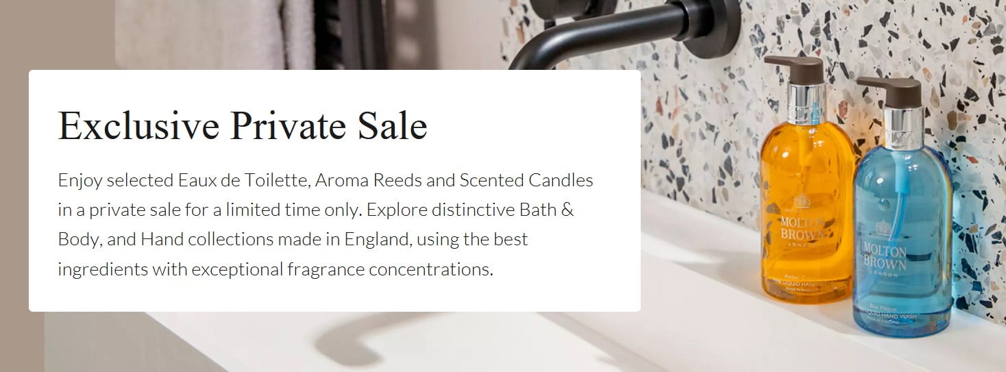Up to 33% off summer sale at Molton Brown