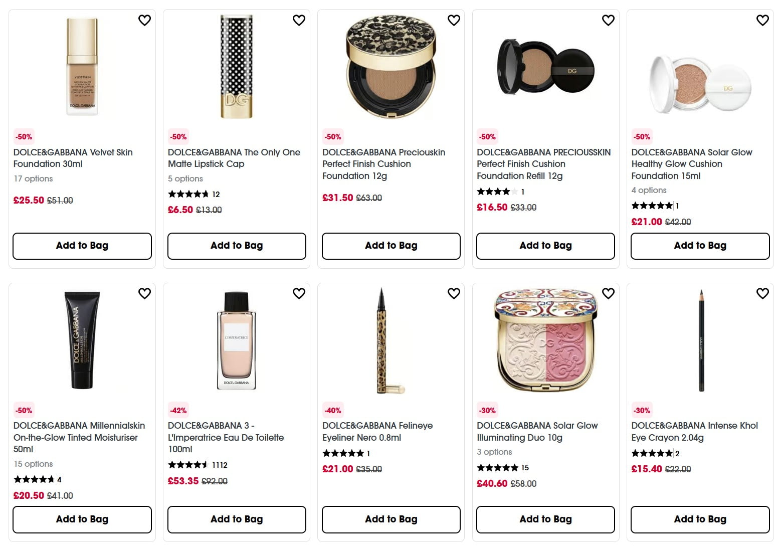 Up to 50% off Gucci at Sephora UK