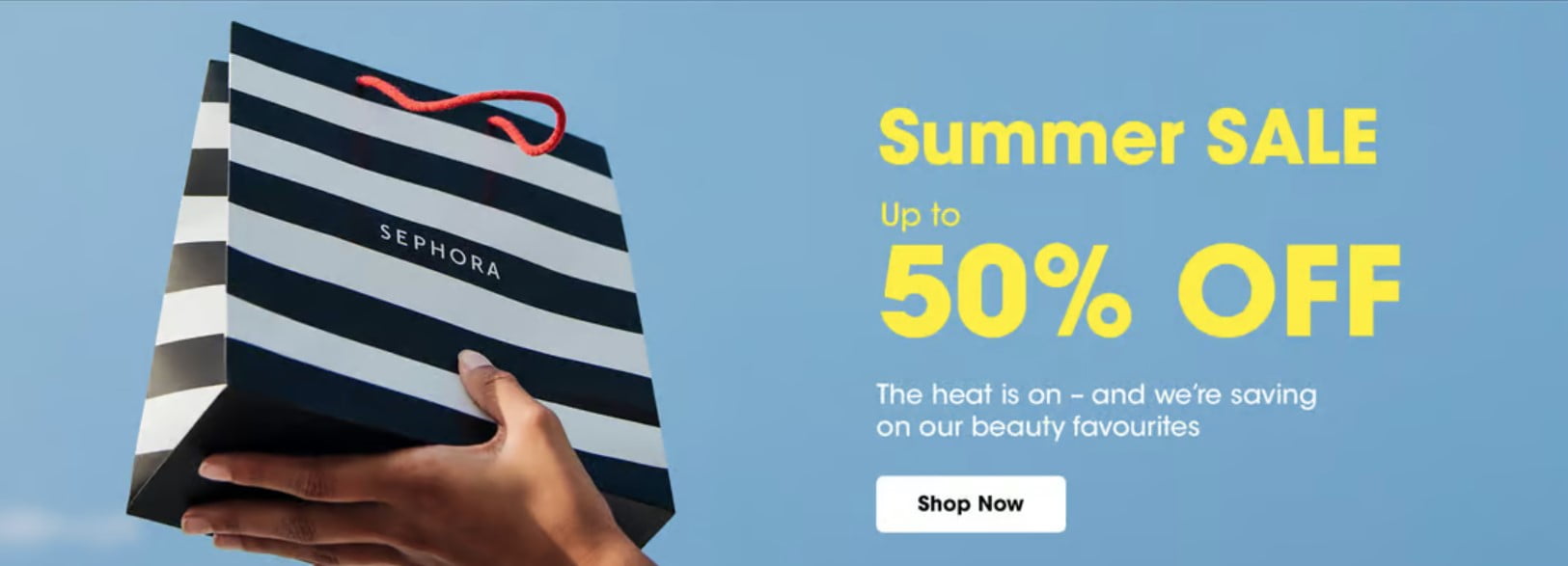 Up to 50% off summer sale at Sephora UK