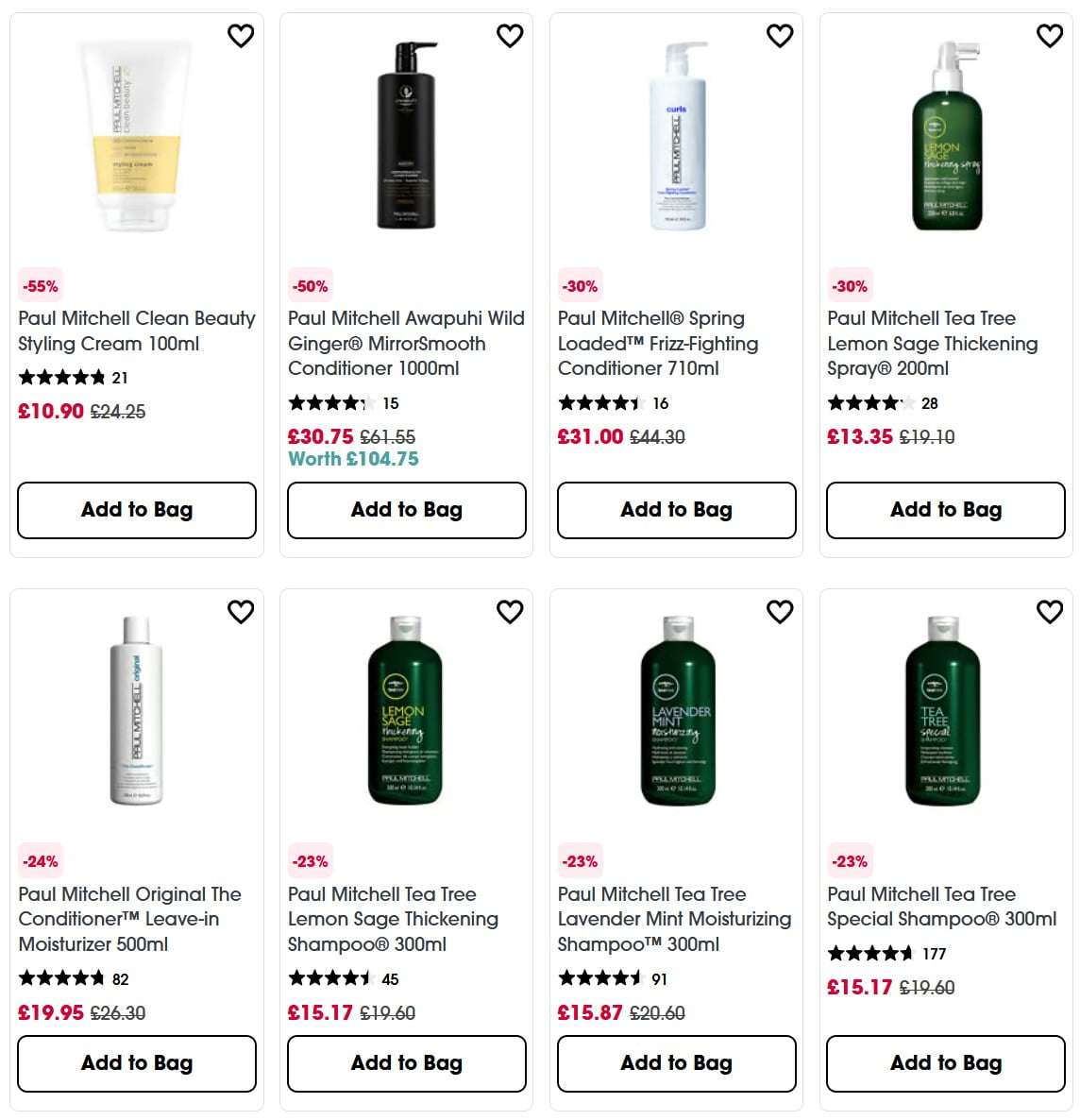 Up to 55% off Paul Mitchell at Sephora UK