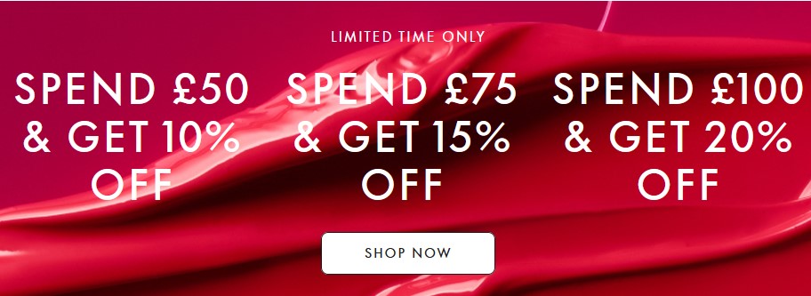Spend and Save offer at Space NK