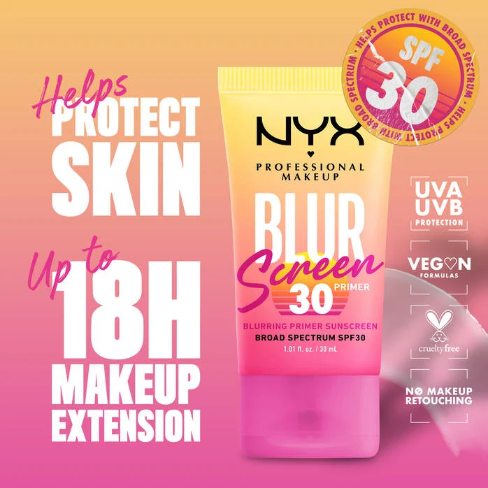 Nyx Cosmetics Blur Screen Spf 30 Primer