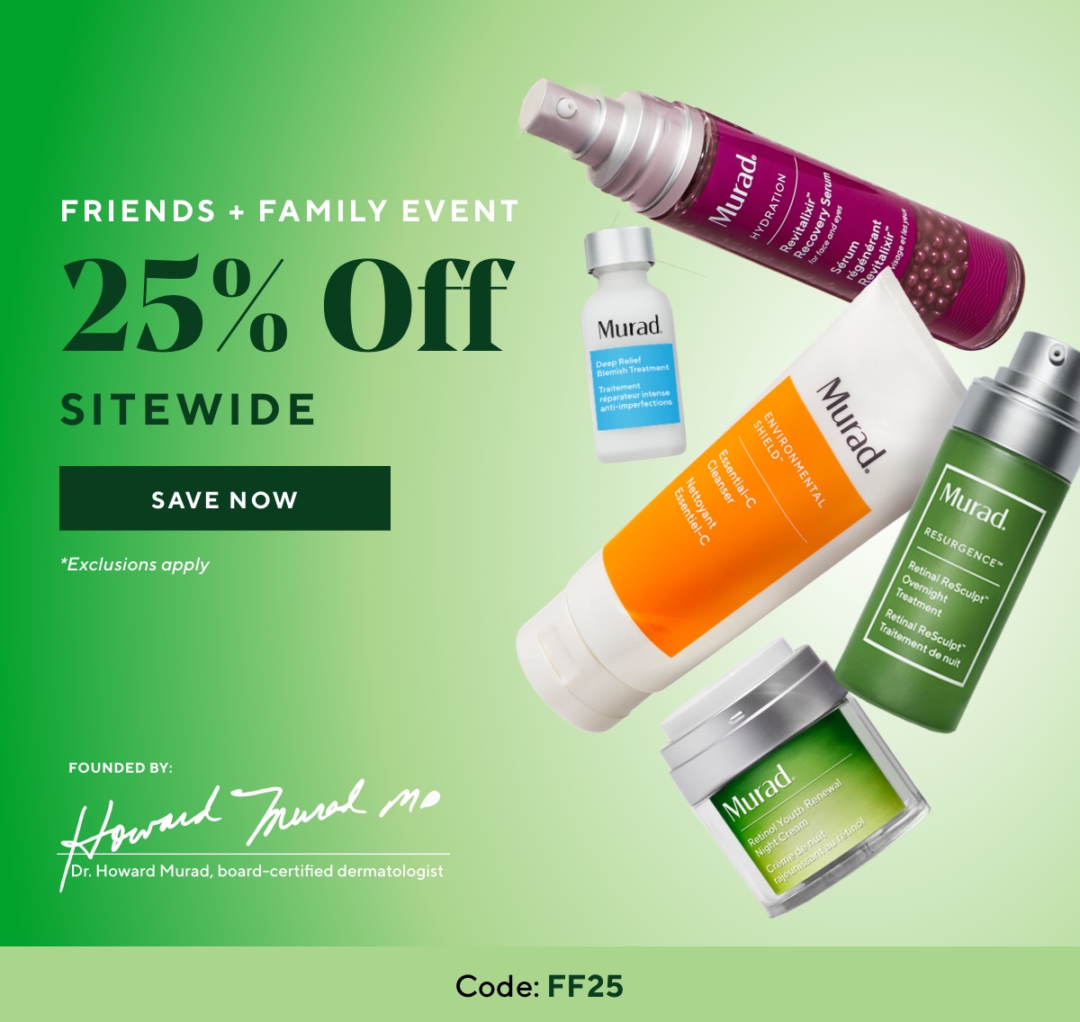 25% off sitewide at Murad