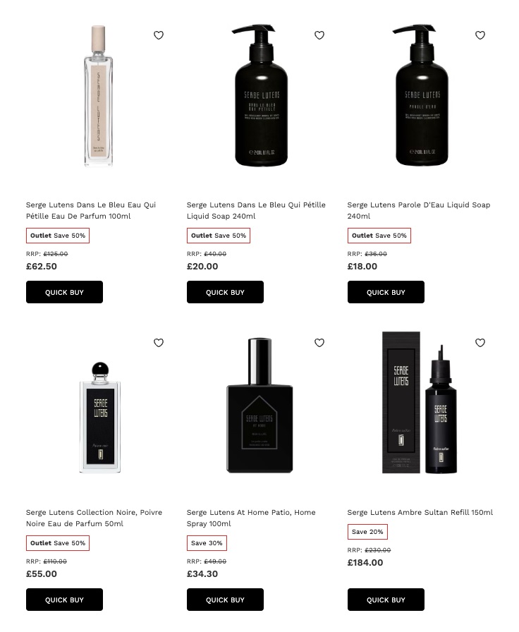 Up to 50% off Serge Lutens at Lookfantastic