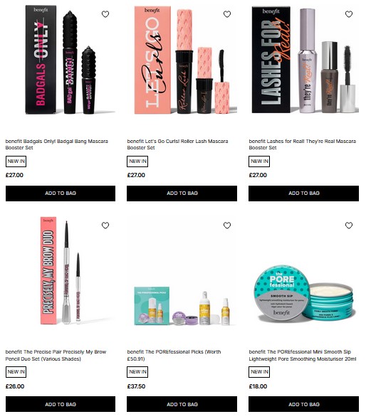 New Gift Sets from Benefit