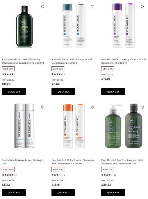 Up to 60% off Paul Mitchell at Lookfantastic