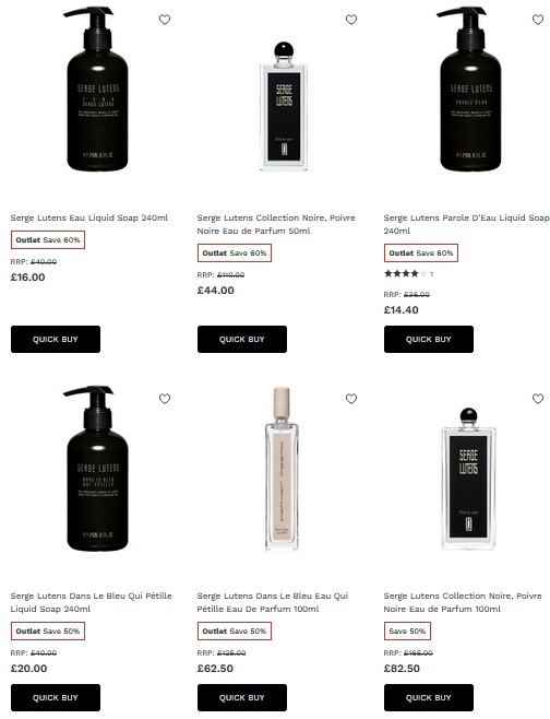 Up to 60% off Serge Lutens at Lookfantastic