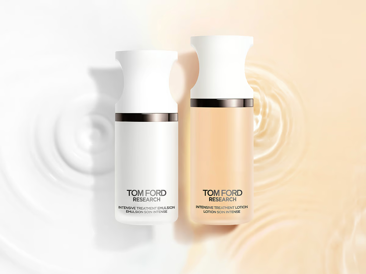 Tom Ford has announced mini sizes of the Tom Ford Research Intensive Lotion and the Tom Ford Research Intensive Milky Lotion