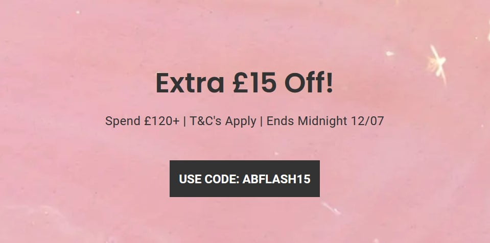 £15 off when you spend £120 at Allbeauty