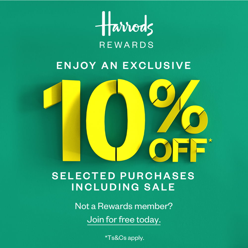 10% off selected purchases including Sale for Rewards Members at Harrods