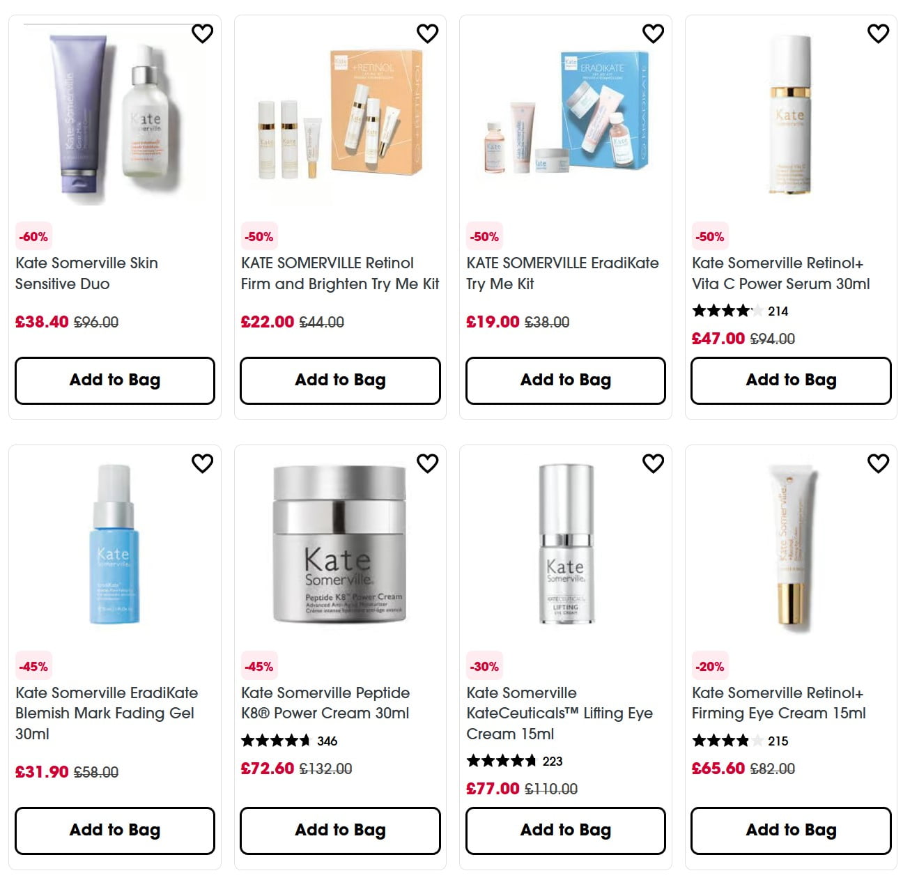 Up to 60% off Kate Somerville at Sephora UK