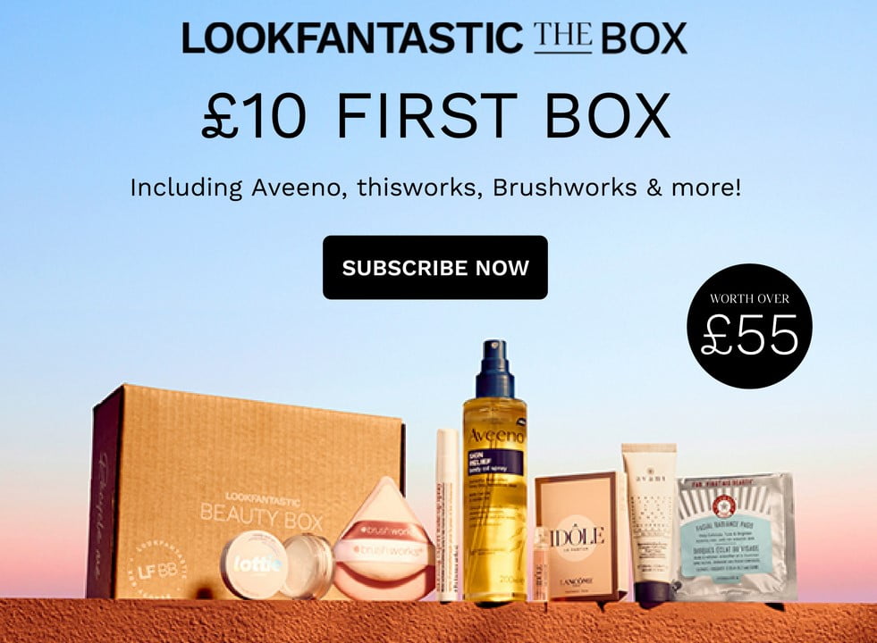 Get your first Lookfantastic Beauty Box for £10