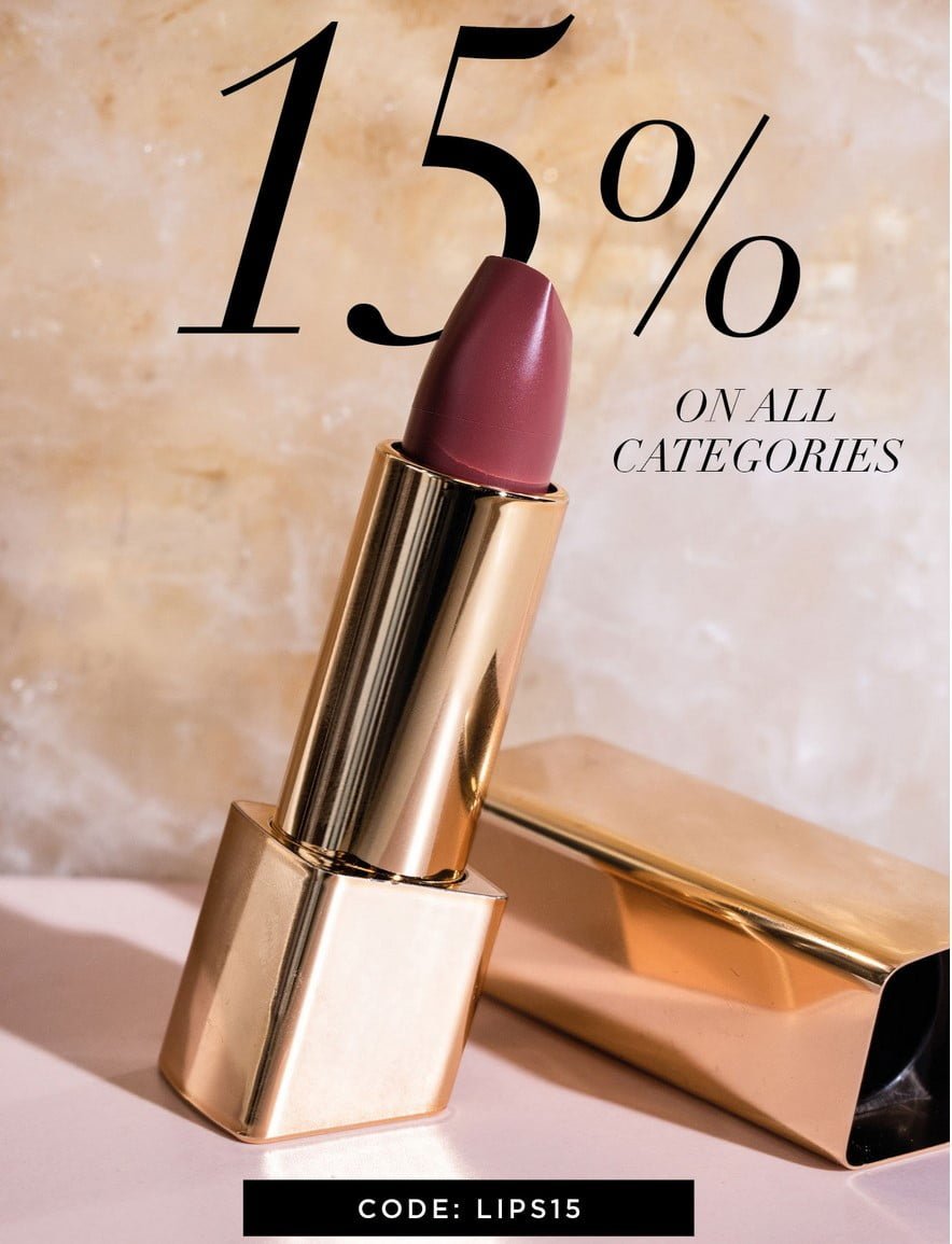 15% off Lip products at Niche Beauty