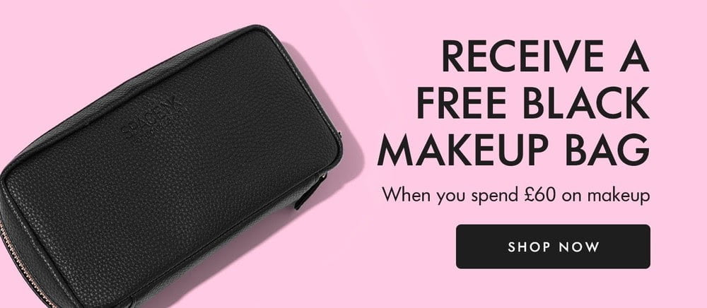 Free Space NK Makeup Bag when you spend £60 on selected products