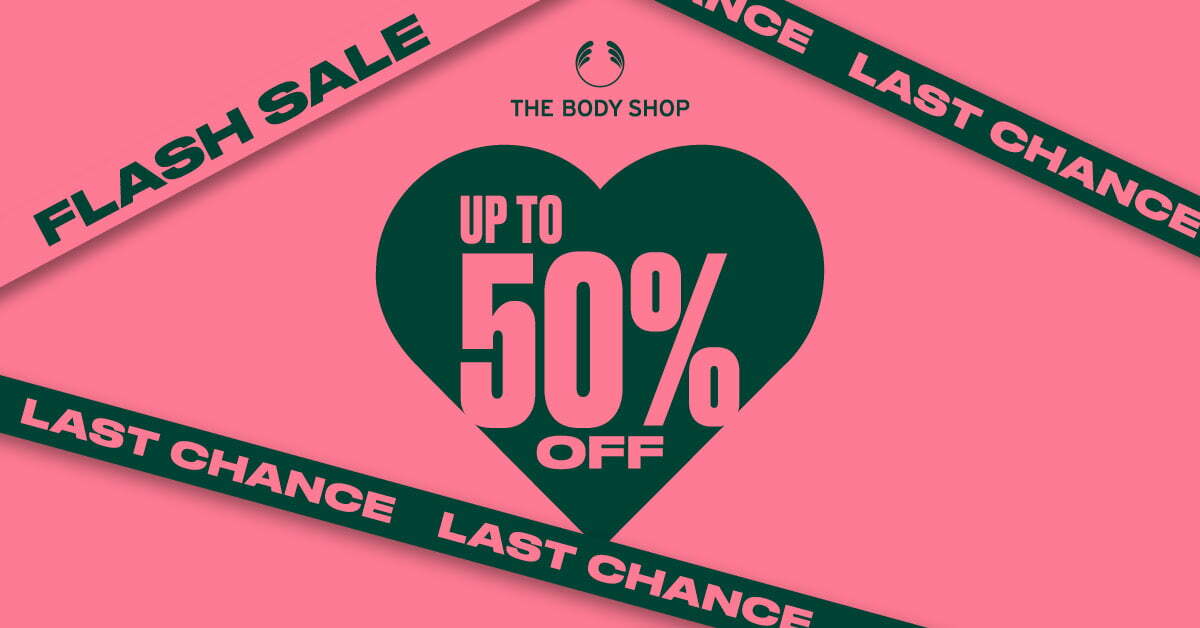Up to 50% off sitewide at The Body Shop + Free Tote Bag