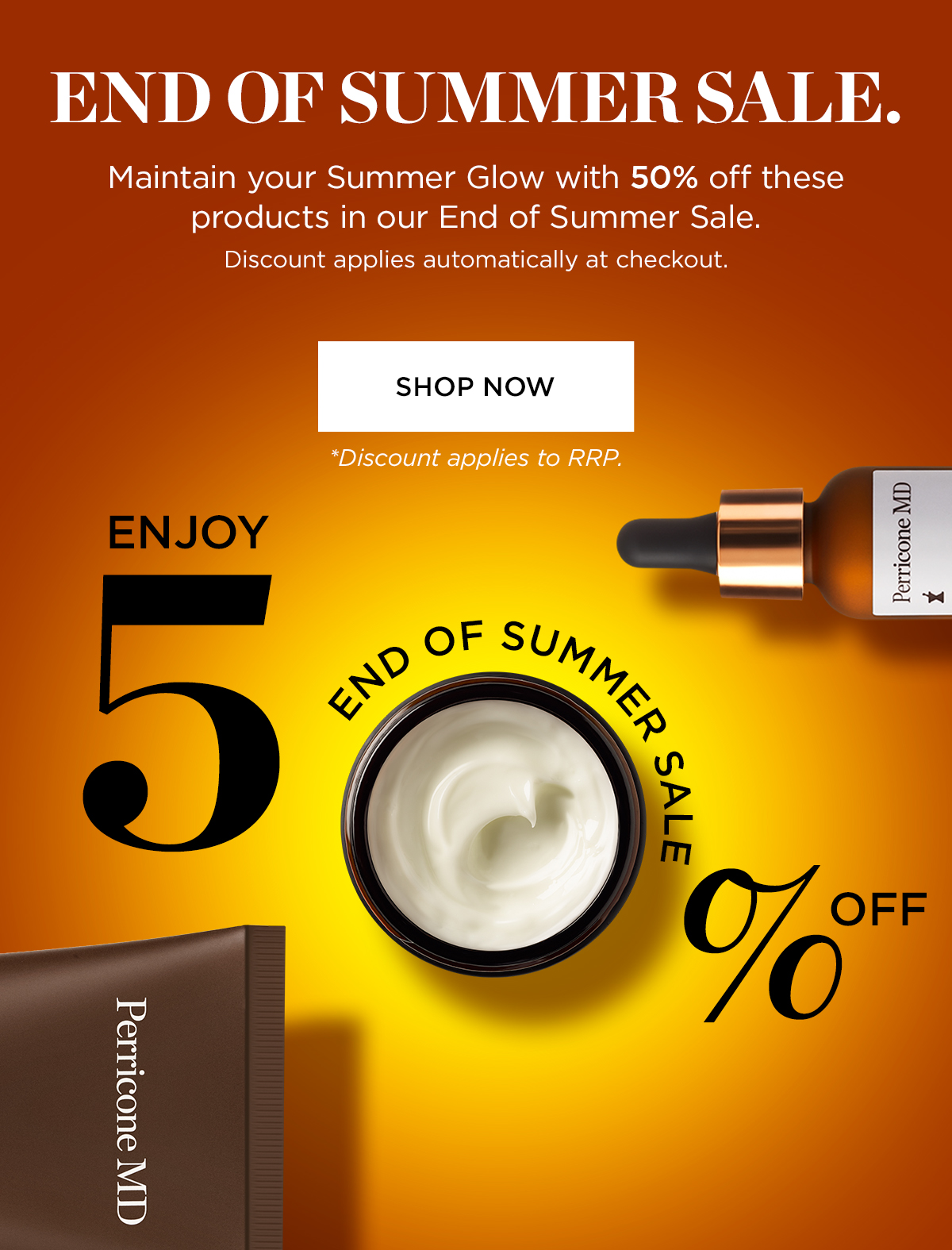 50% off selected products at Perricone MD