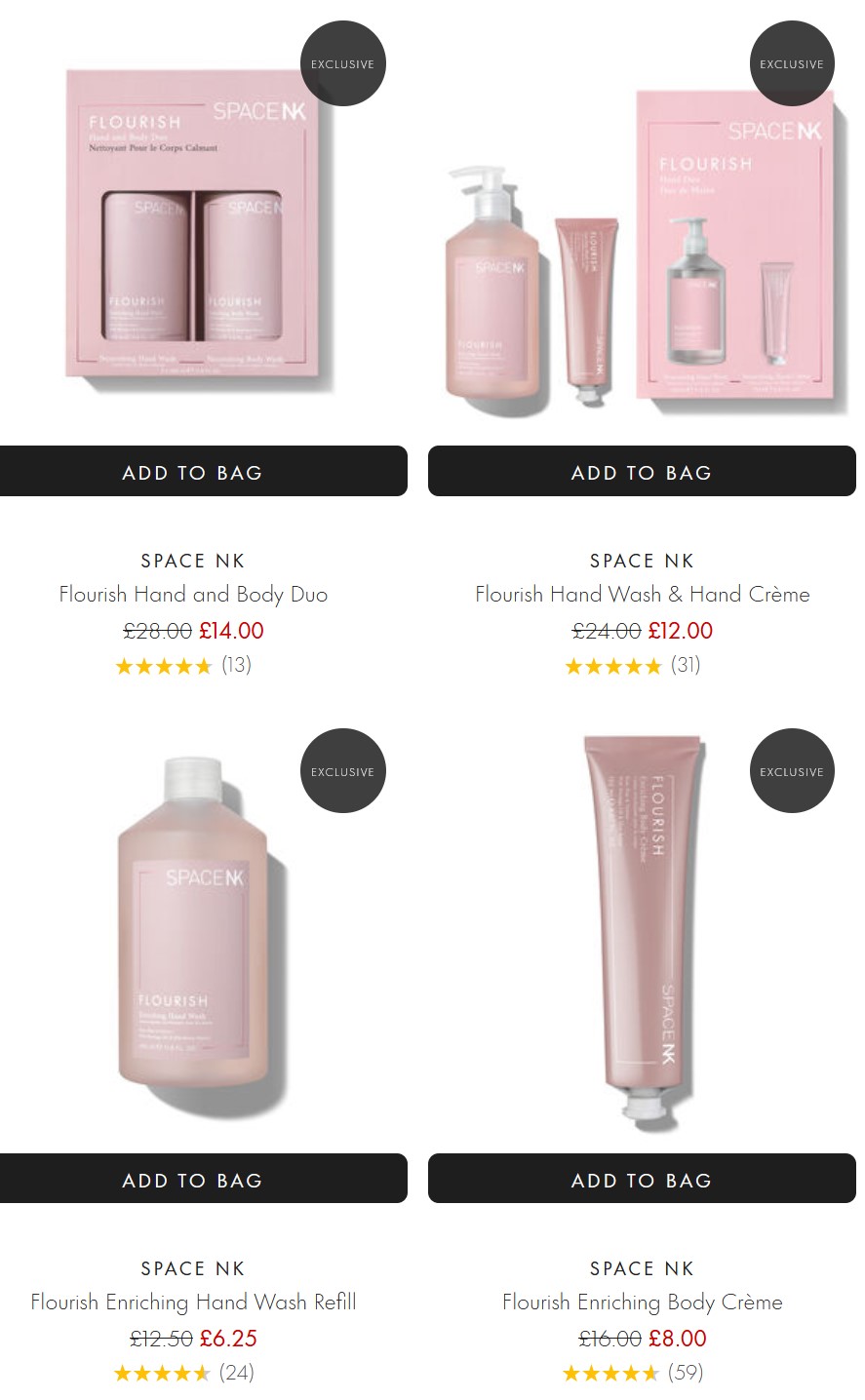 50% off Space NK Flourish Collection