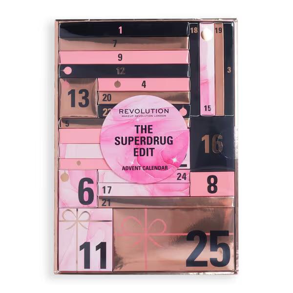 Revolution Superdrug Edit Advent Calendar 2023 contents