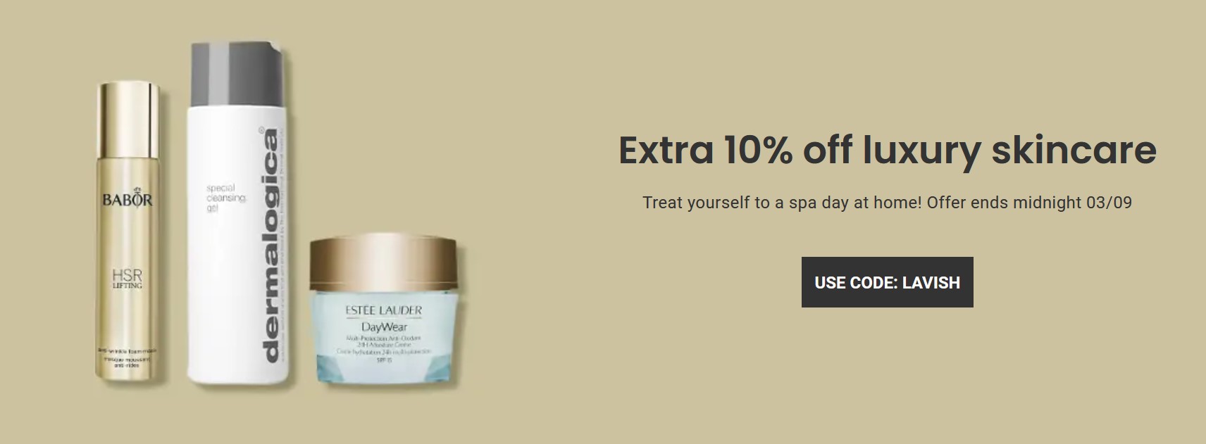 Extra 10% off Luxury Skincare at Allbeauty